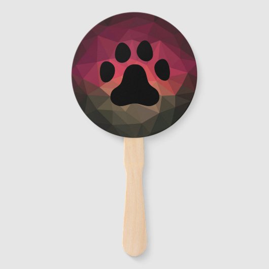 動物の足跡、猫/犬の手 ハンドファン (正面)