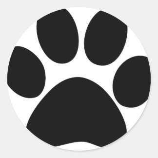 動物の足 ラウンドシール