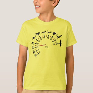動物の速度計 Tシャツ