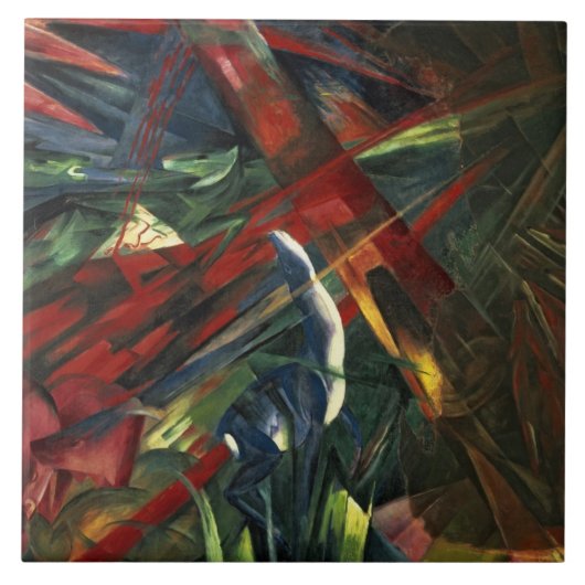 動物の運命、1913年 タイル (正面)