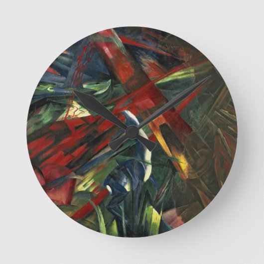 動物の運命， 1913 ラウンド壁時計 (正面)