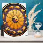 動物の陰陽 フォトプラーク (側面)