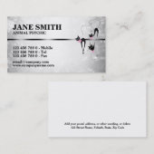 動物の霊魂ペットファインダーは/個人化なります 名刺 (正面/裏面)