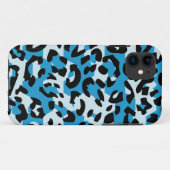 動物の青いヒョウパターンiPhone5箱 Case-Mate iPhoneケース (裏面(横))