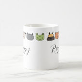 動物の顔 マグカップのカスタマイズ コーヒーマグカップ (中央)