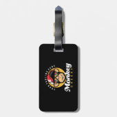 動物の類人猿チンパンジー・ゴリラ図解イラストレーション ラゲッジタグ (裏面縦)