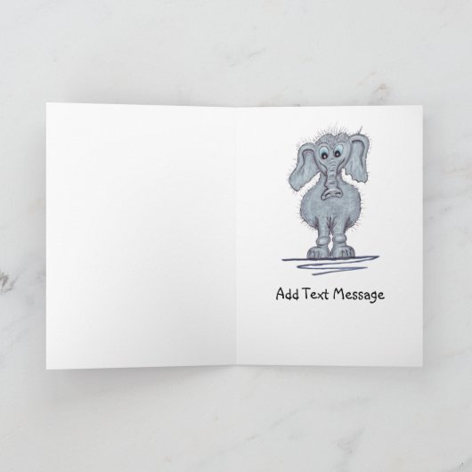 動物の風刺画 カード (内部)