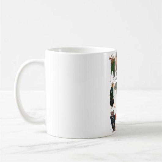 動物の飼育員としてのA コーヒーマグカップ (左)