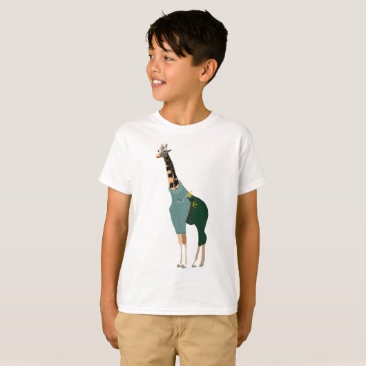 動物の飼育員としてのA Tシャツ (正面フル)