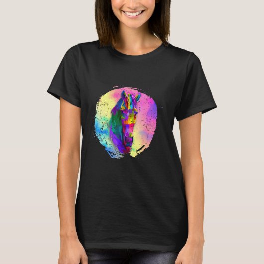 動物の馬乗馬 Tシャツ (正面)