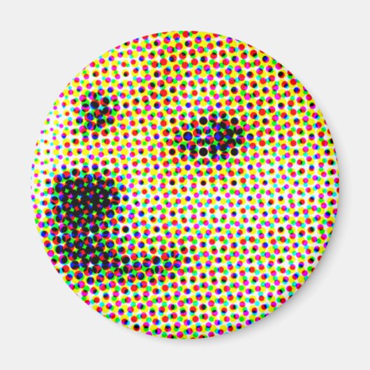 動物の魅力！磁気ドームによる冷蔵庫 マグネット (正面)