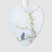 動物の鳥の東のブルーバード オーナメント (正面)