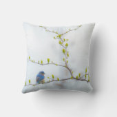 動物の鳥の東のブルーバード クッション (裏面)