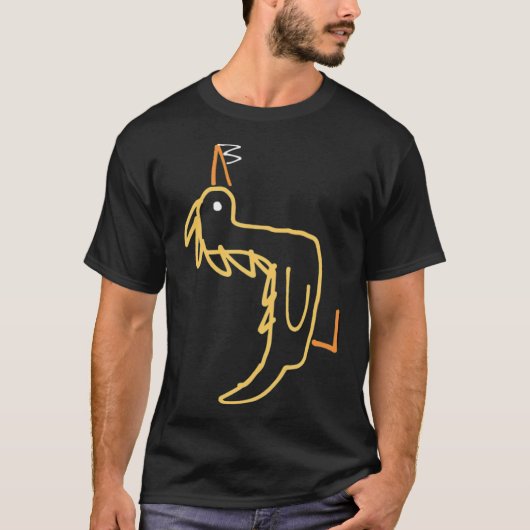 動物の黒い研究所をディルバート Tシャツ (正面)