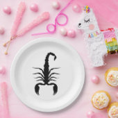 動物の黒い蠍の蠍座のギフトのアイディア ペーパープレート (パーティー)