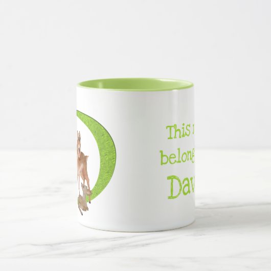 動物のABC Dはdik-dik mag用 マグカップ (中央)