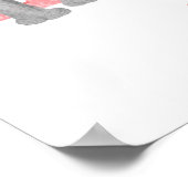 動物のABC Rはライオンの絵 ポスター (角)