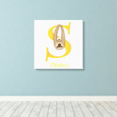 動物のABC Sはスロッスキャンバス印刷用 キャンバスプリント (インサイチュ (ウッドフロア))