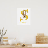 動物のABC Sはスローです プリント (キッチン)