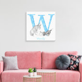 動物のABC Wはウルフキャンバス印刷用 キャンバスプリント (インサイチュ (リビング))