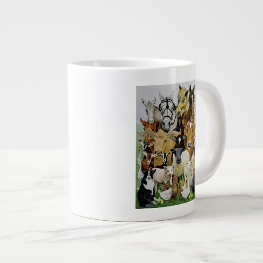 動物のAllsorts ジャンボコーヒーマグカップ (正面右)