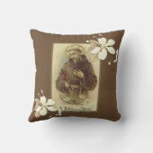 動物のAssisiの守護聖人のSt Francis クッション (裏面)