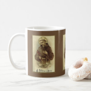 動物のAssisiの守護聖人のSt Francis コーヒーマグカップ