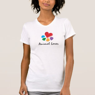 動物のLover_Heart-Paw Tシャツ
