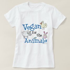 動物のTシャツのビーガン Tシャツ