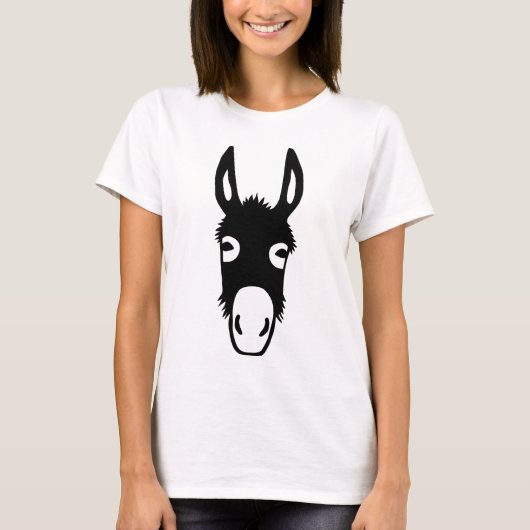 動物のTシャツのeselのろばのろばのburroの愚か者 Tシャツ (正面)