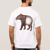 動物のTシャツ-アジアバク/マレーシアのバク Tシャツ (裏面)