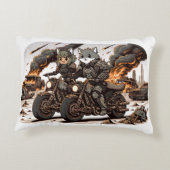 動物はオートバイに乗る アクセントクッション (裏面)