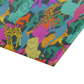 動物はパターンのシルエットを描きます カッティングボード (角)