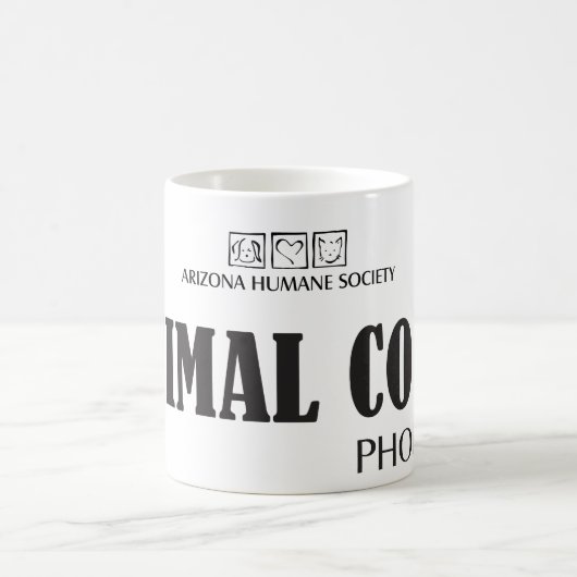 動物はフェニックスのマグを捕えます コーヒーマグカップ (中央)