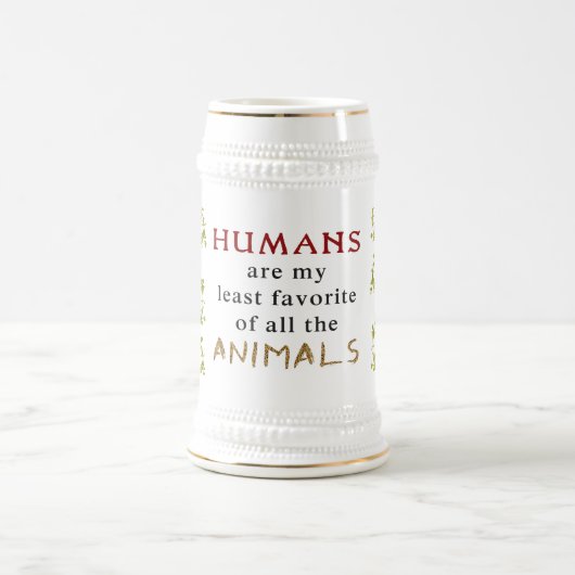 動物は人より優れている ビールジョッキ (中央)