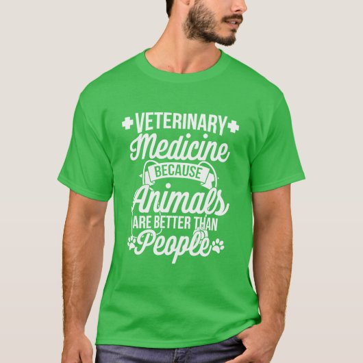 動物は人間より優れている少年 Tシャツ (正面)