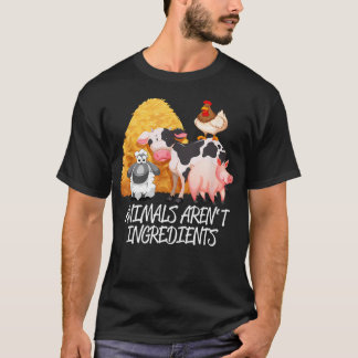 動物は原材料じゃない 面白いヴィーガン 動物愛護 Tシャツ