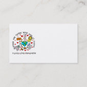 動物は地球のTシャツおよびギフトを愛します 名刺 (裏面)