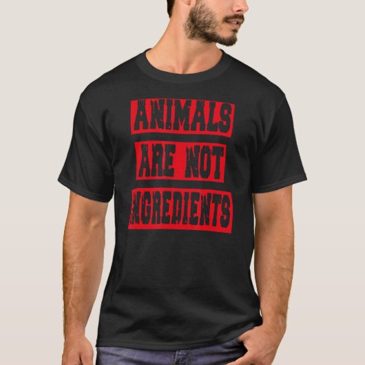 動物は成分ではないVeganism Tシャツ (正面)