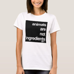 動物は材料ではないビーガン動物権 Tシャツ
