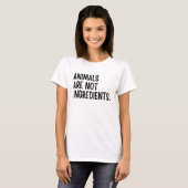 動物は材料ではない Tシャツ (正面フル)