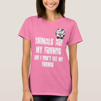 動物は私の友達だ Tシャツ