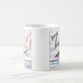 動物は私をおびえさせています コーヒーマグカップ (中央)