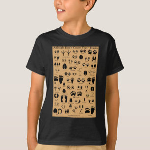 動物はPawprintsポスターを追跡します Tシャツ