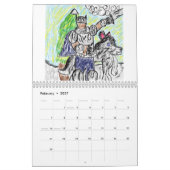 動物をナイト爵に叙します カレンダー (2月 2027)