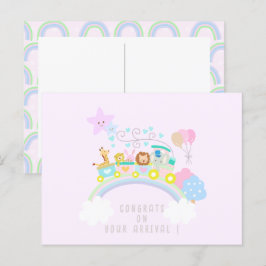 動物をピンク色にトレーニング ポストカード