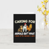 動物を世話することが私のやることではない、私の存在そのものだ カード (黄色い花)