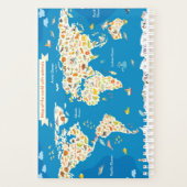 動物を使った世界の子ども向け地図 プランナー手帳 (裏面)