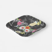 動物を使った熱帯飲料 ペーパープレート (傾斜あり)