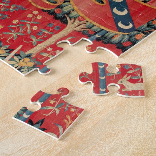 動物を使った遊ユニコーンとレディの臓器 ジグソーパズル (側面)